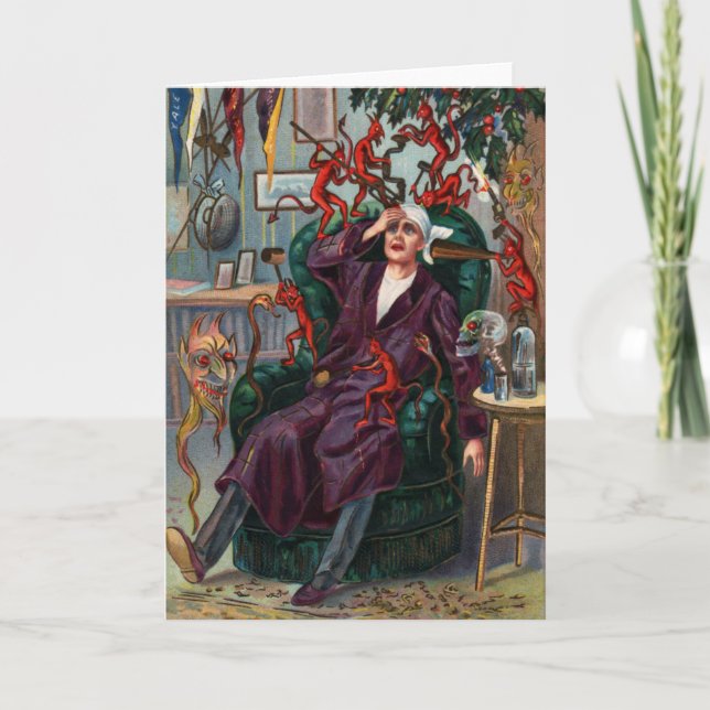 New Year's Demons Greeting Card (Front)