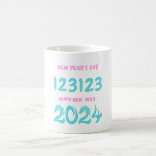 New Years Eve 123123 Happy New Year 2024 Coffee Mug