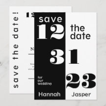 New Year's Eve 123123 Wedding Save the Date
