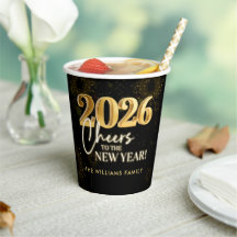 New Year's Eve 2026 Party Gold Glitter