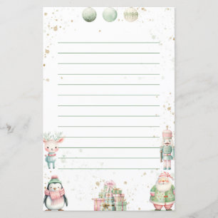 New Year's Eve and Christmas-themed paper