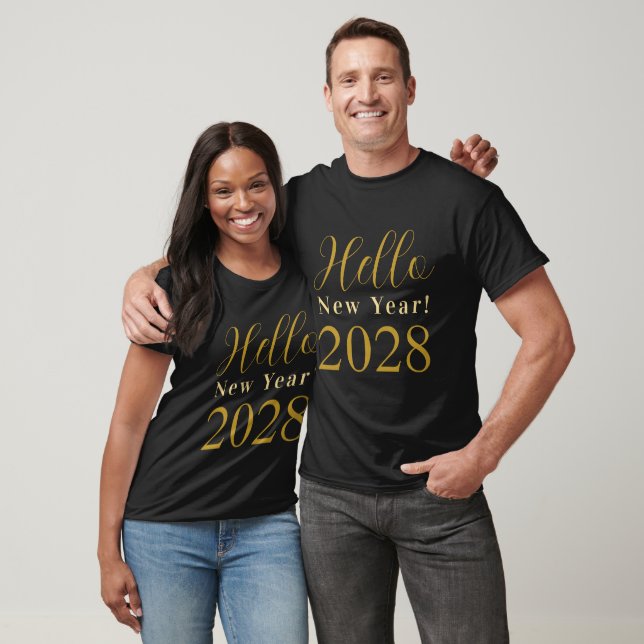 New Year's Eve Black Gold Party T-Shirt (Unisex)
