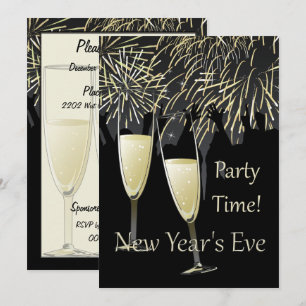 New Year's Eve Champagne Party Invitation