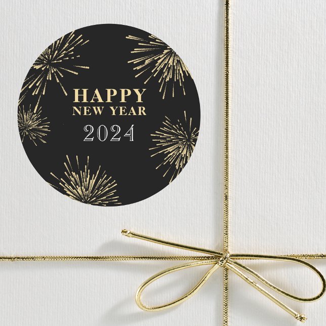 New Year's Eve Classic Round Sticker (Creator Uploaded)