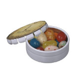 New Year's Eve clock strikes midnight Candy Tin (Opened)