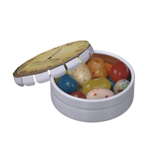 New Year's Eve clock strikes midnight Candy Tin (Opened)