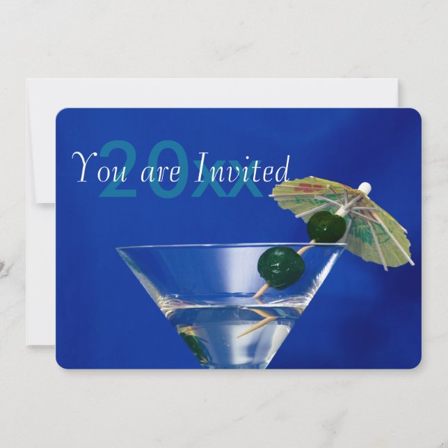 New Year's Eve Cocktail Party Invitation 3 (Front)