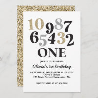 New Years Eve Countdown First Birthday