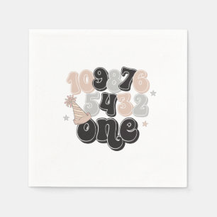 New Years Eve Countdown First Birthday Napkins