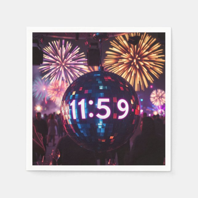 New Year's Eve Countdown Napkins (Front)