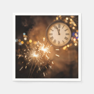 New Years Eve Countdown With Sparklers Napkins
