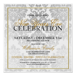 New Years Dinner Invitations 3