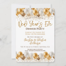 New Years Eve Dinner Party Invitation