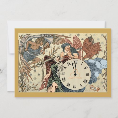 New Years Eve Father Time Invitation