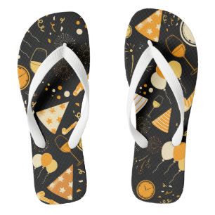 New Year's Eve Flip Flops