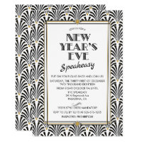 New Year's Eve Gatsby Art Deco Invitation