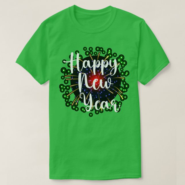 New Years Eve Happy New Year 2023 Fireworks T-Shirt (Design Front)
