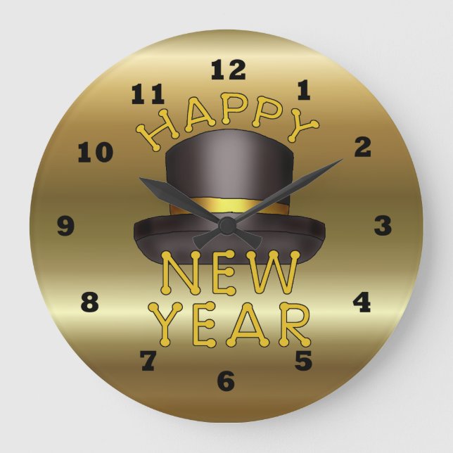 New Year's eve Holiday Clock (Front)