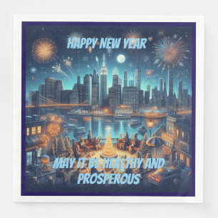 New Year's Eve in New York City Paper Dinner Napkins