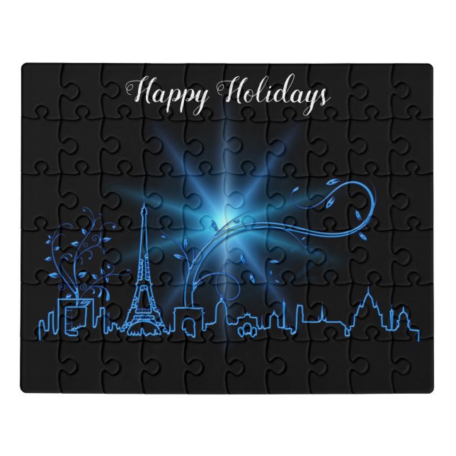 New Year's eve in Paris            Jigsaw Puzzle (Puzzle Horizontal)