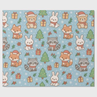 New Year's Eve in the forest Wrapping Paper