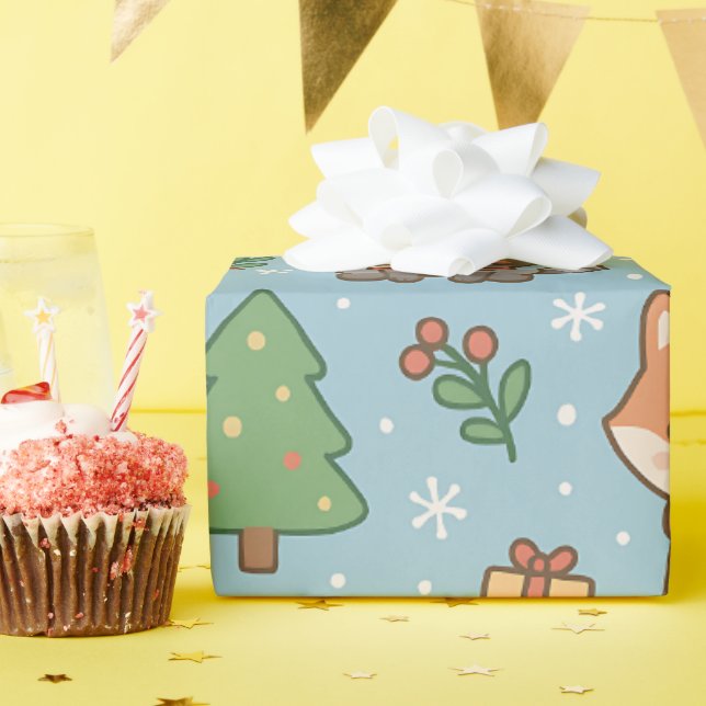 New Year's Eve in the forest Wrapping Paper (Birthday Party)