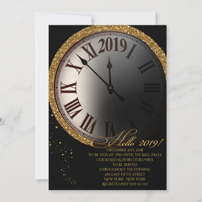 New Years Eve Invitation (Front)