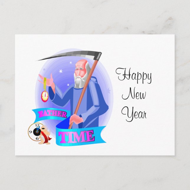 New Year's Eve Invitation Postcard (Front)