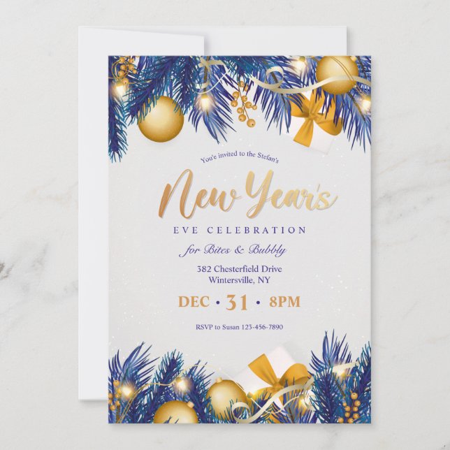 New Year's Eve Invitations (Front)