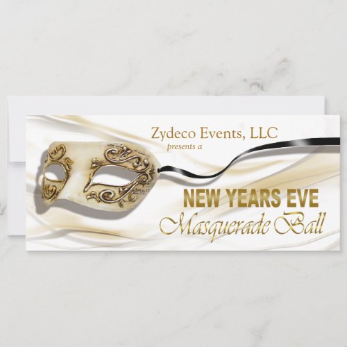 New Years Eve Masquerade Ball Party Invitation