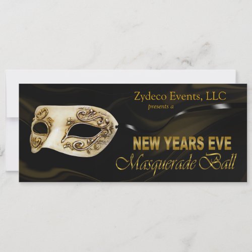 New Years Eve Masquerade Ball Party Invitation