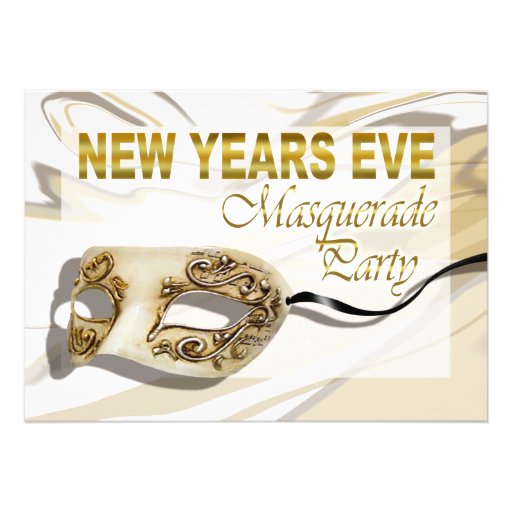 New Years Eve Masquerade Gala Invitations 3