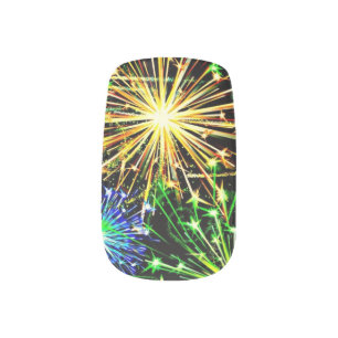 New Year's Eve Minx Nail Art