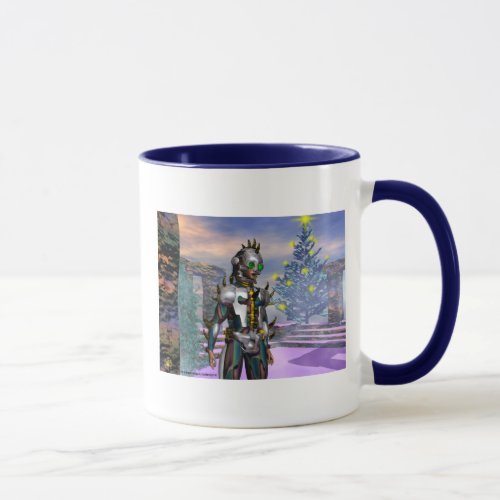 New Years Eve of a Cyborg Dropped from the Future Mug