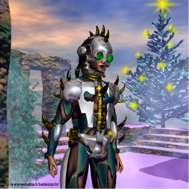 NEW YEAR'S EVE OF A CYBORG DROPPED FROM THE FUTURE STATUETTE (Front)