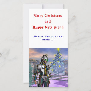 NEW YEAR'S EVE OF A CYBORG HOLIDAY CARD