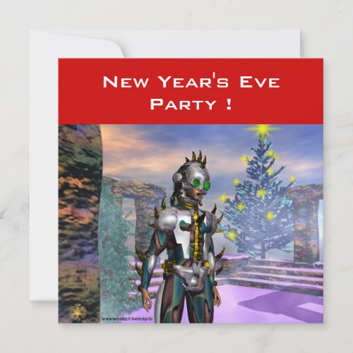 NEW YEARS EVE OF A CYBORG HOLIDAY CARD