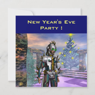NEW YEAR'S EVE OF A CYBORG HOLIDAY CARD