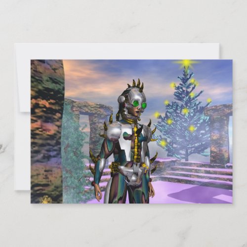 NEW YEARS EVE OF A CYBORG HOLIDAY CARD