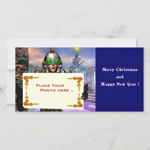 NEW YEARS EVE OF A CYBORG HOLIDAY CARD