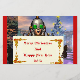NEW YEAR'S EVE OF A CYBORG STATIONERY