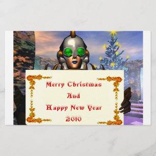 NEW YEAR'S EVE OF A CYBORG STATIONERY