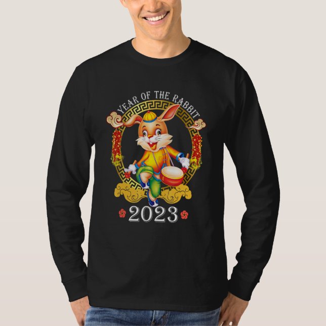 New Year's Eve Of The Rabbit Chinese Happy New Yea T-Shirt (Front)
