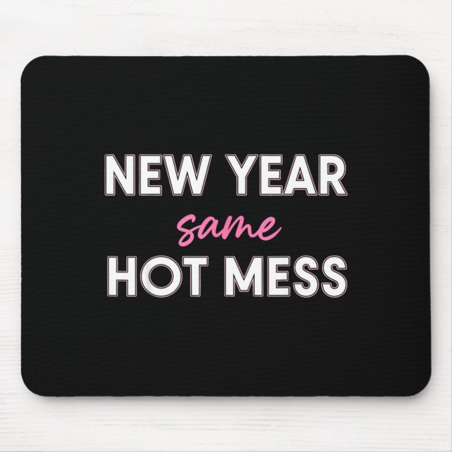 New Years Eve Outfits Women, Funny New Year Same M Mouse Pad (Front)