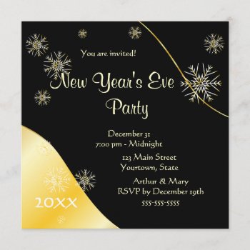 New Year's Eve Party 2020 Invitation by Stangrit at Zazzle