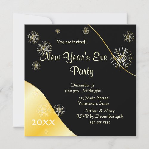 New Years Eve Party 2020 Invitation