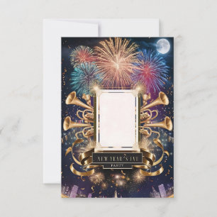 New Year's Eve Party Blank Invitation Card