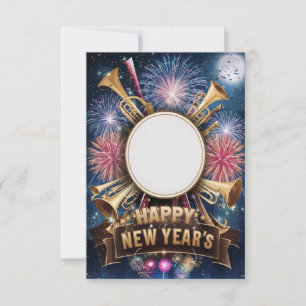 New Year's Eve Party Blank Invitation Card