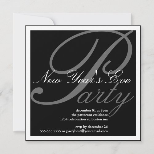 New Year's Eve Party Celebration Invitation