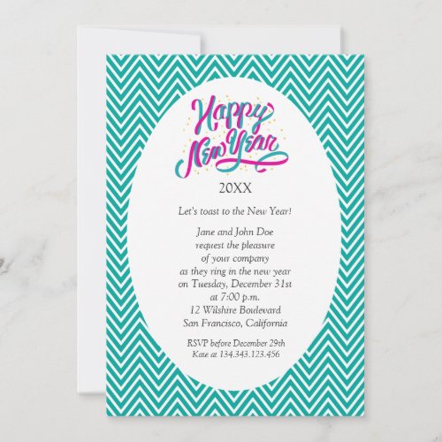 New Years Eve Party Celebrations Invitation